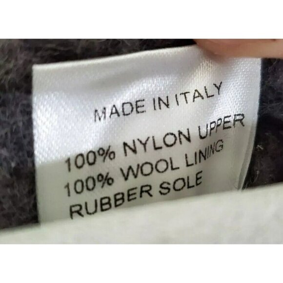 Ross & Snow Las Vegas Men's Navy Wool Lined Puff Slide Size 12 Italy MSRP $325 - Picture 6 of 8